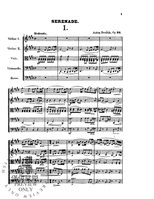 Serenade for Strings, Opus 22 德弗札克 小夜曲 弦樂 作品 | 小雅音樂 Hsiaoya Music