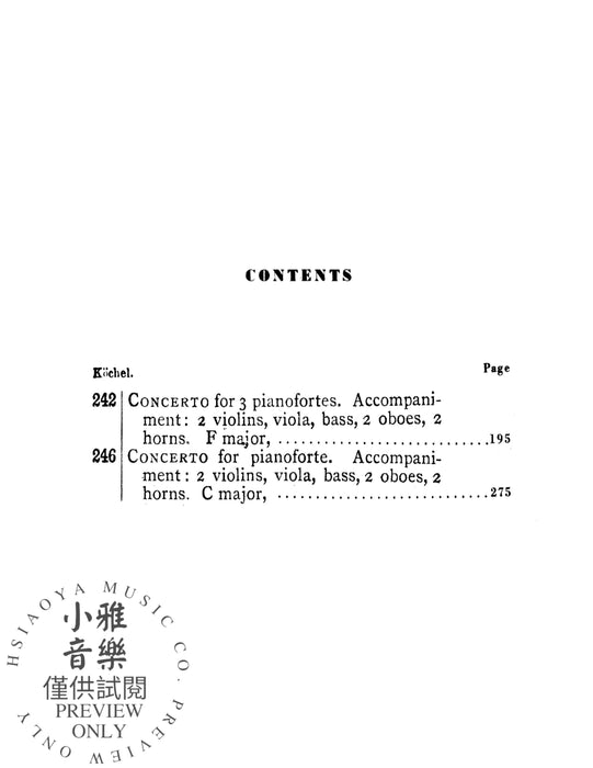 Concertos: No. 7 for Three Pianos (K. 242); No. 8 (K. 246) 莫札特 協奏曲 鋼琴 | 小雅音樂 Hsiaoya Music