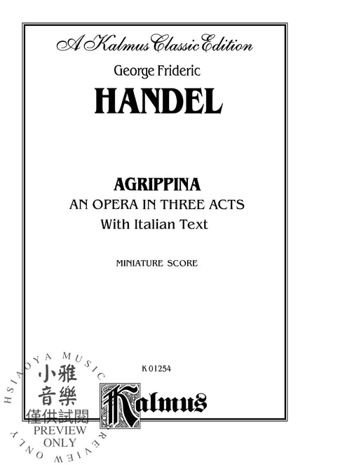 Agrippina (1709), An Opera in Three Acts 韓德爾 阿格莉皮娜 歌劇 | 小雅音樂 Hsiaoya Music