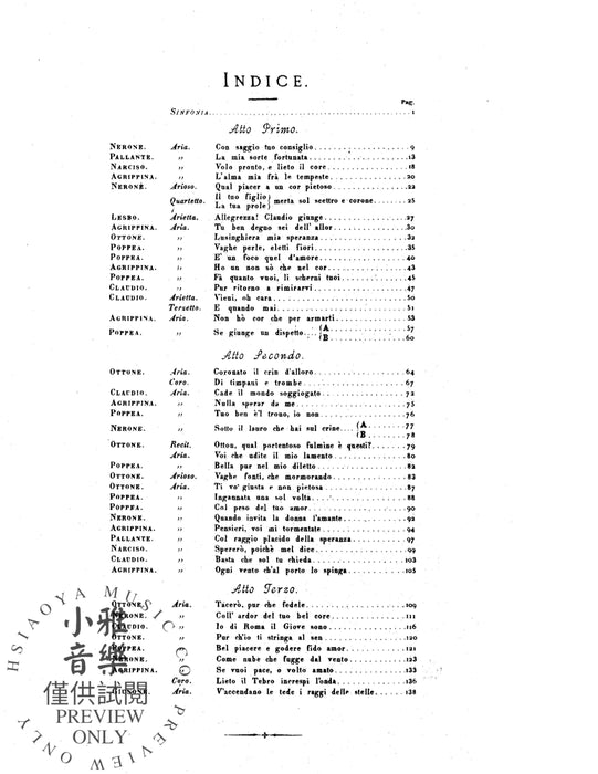 Agrippina (1709), An Opera in Three Acts 韓德爾 阿格莉皮娜 歌劇 | 小雅音樂 Hsiaoya Music