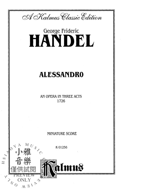 Alessandro (1726), An Opera in Three Acts 韓德爾 歌劇 | 小雅音樂 Hsiaoya Music