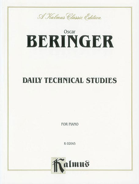 Beringer, Daily Technical Studies for Piano 鋼琴 | 小雅音樂 Hsiaoya Music