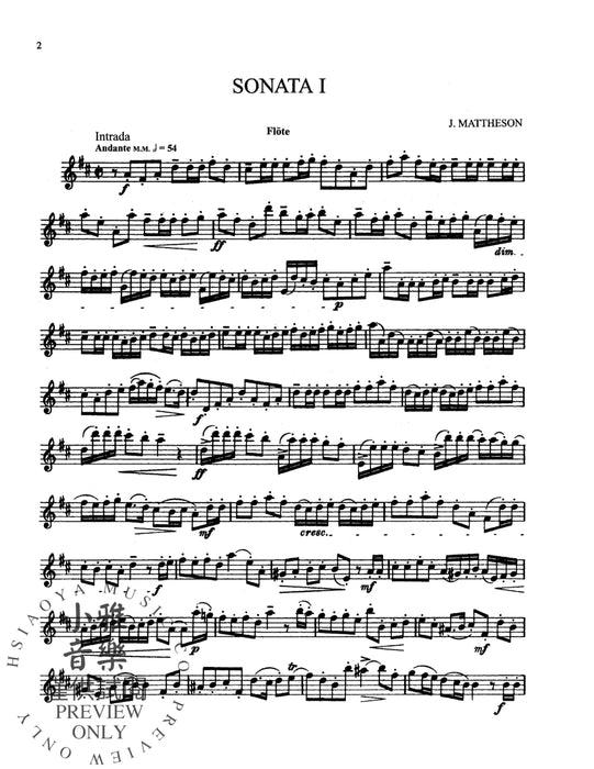 Twelve Sonatas For Flute 馬特宗 奏鳴曲 長笛 | 小雅音樂 Hsiaoya Music