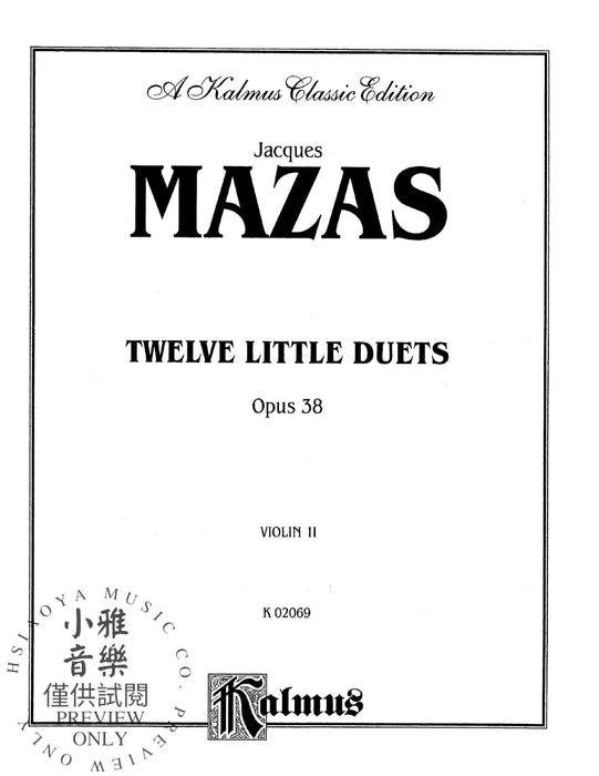 Twelve Little Duets, Opus 38 二重奏 作品 | 小雅音樂 Hsiaoya Music