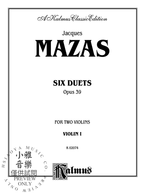 Six Duets, Opus 39 二重奏 作品 | 小雅音樂 Hsiaoya Music