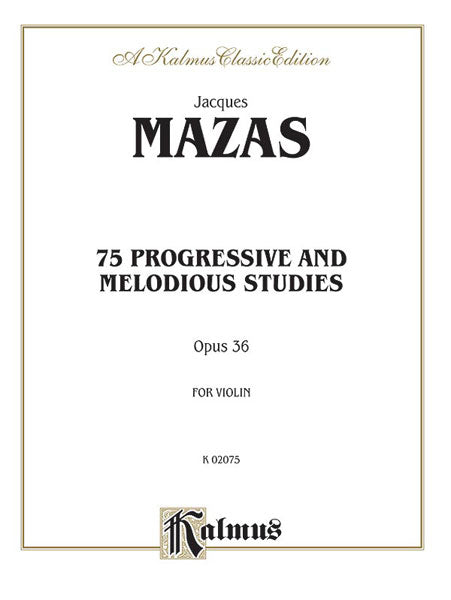 75 Progressive and Melodious Studies, Opus 36 作品 | 小雅音樂 Hsiaoya Music