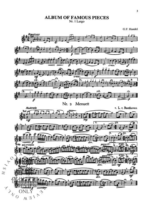 Album of Famous Pieces for Clarinet 小品 豎笛 | 小雅音樂 Hsiaoya Music