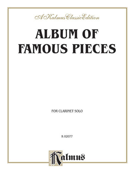 Album of Famous Pieces for Clarinet 小品 豎笛 | 小雅音樂 Hsiaoya Music