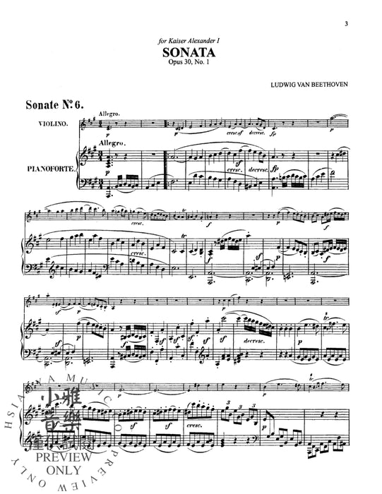 Ten Violin Sonatas, Volume II (Nos. 6-10) 貝多芬 小提琴 奏鳴曲 | 小雅音樂 Hsiaoya Music