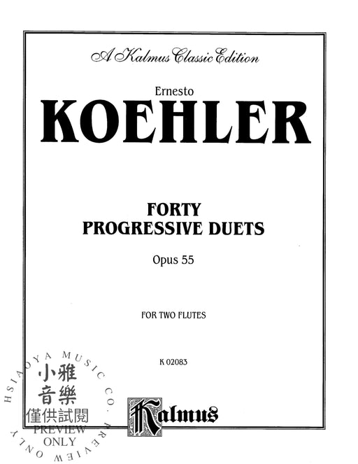 Forty Progressive Duets, Opus 55 二重奏 作品 | 小雅音樂 Hsiaoya Music