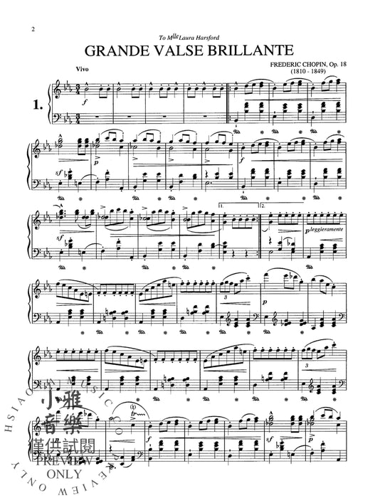 Fifteen Waltzes 蕭邦 圓舞曲 | 小雅音樂 Hsiaoya Music