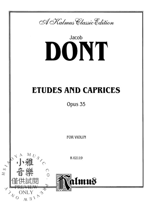 Etudes and Caprices, Opus 35 董特 練習曲 隨想曲 作品 | 小雅音樂 Hsiaoya Music