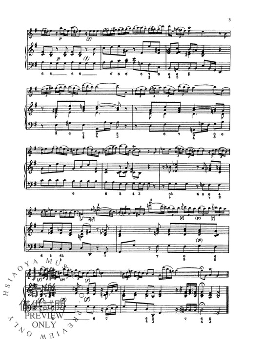 Four Sonatas 巴赫卡爾‧菲利普‧艾曼紐 奏鳴曲 | 小雅音樂 Hsiaoya Music