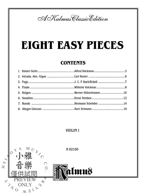 Eight Easy Pieces 小品 | 小雅音樂 Hsiaoya Music