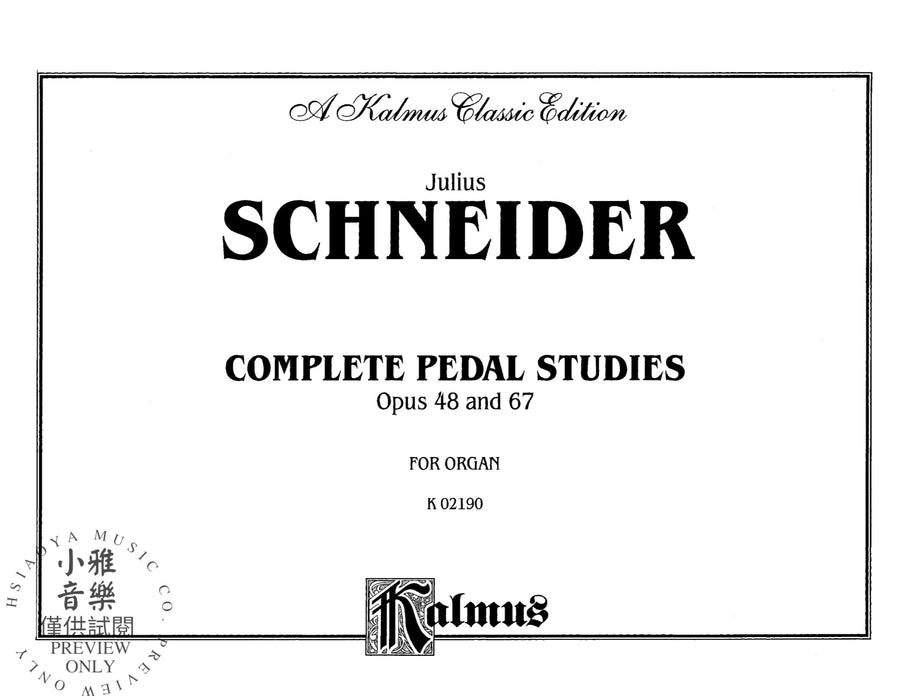 Complete Pedal Studies, Opus 48 and 67 作品 | 小雅音樂 Hsiaoya Music
