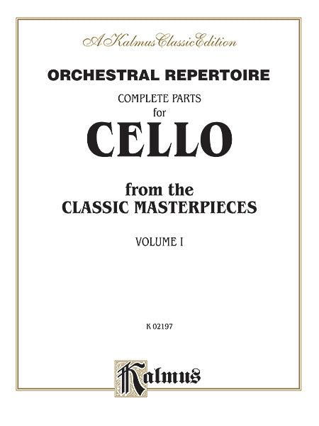 Orchestral Repertoire: Complete Parts for Cello from the Classic Masterpieces, Volume I 大提琴 小品 | 小雅音樂 Hsiaoya Music