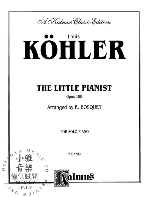 The Little Pianist, Opus 189 作品 | 小雅音樂 Hsiaoya Music