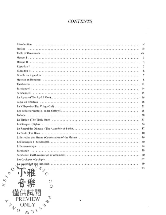 The Graded Rameau | 小雅音樂 Hsiaoya Music