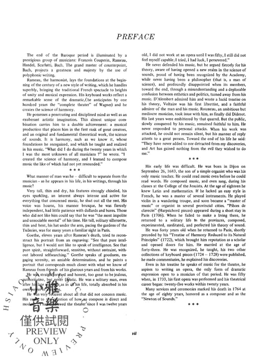 The Graded Rameau | 小雅音樂 Hsiaoya Music