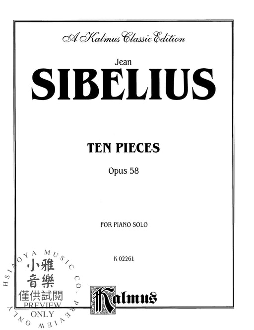 Ten Pieces, Opus 58 西貝流士 小品 作品 | 小雅音樂 Hsiaoya Music
