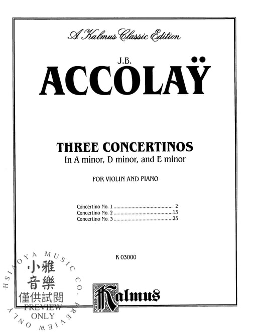 Three Concertinos 音樂會 | 小雅音樂 Hsiaoya Music