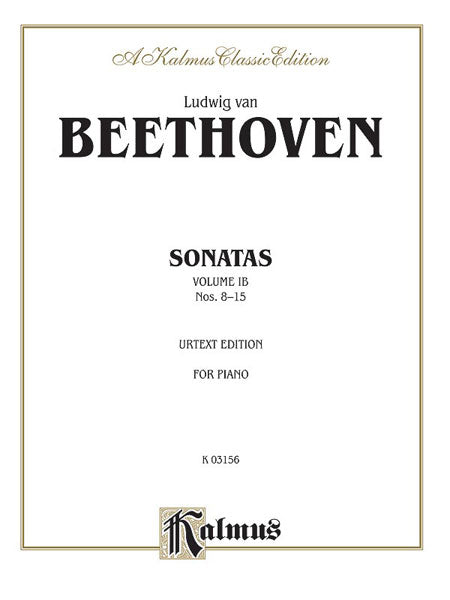 Sonatas, Volume IB, Nos. 8-15 (Urtext Edition) For Advanced Piano 貝多芬 奏鳴曲 鋼琴 | 小雅音樂 Hsiaoya Music