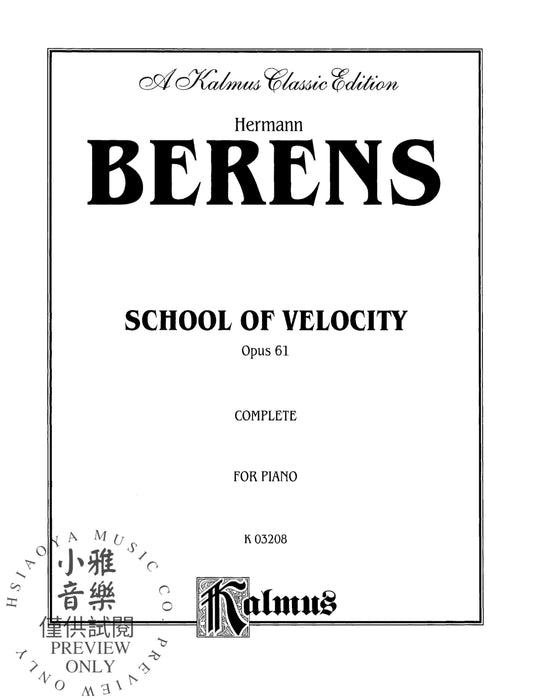 School of Velocity, Opus 61 作品 | 小雅音樂 Hsiaoya Music