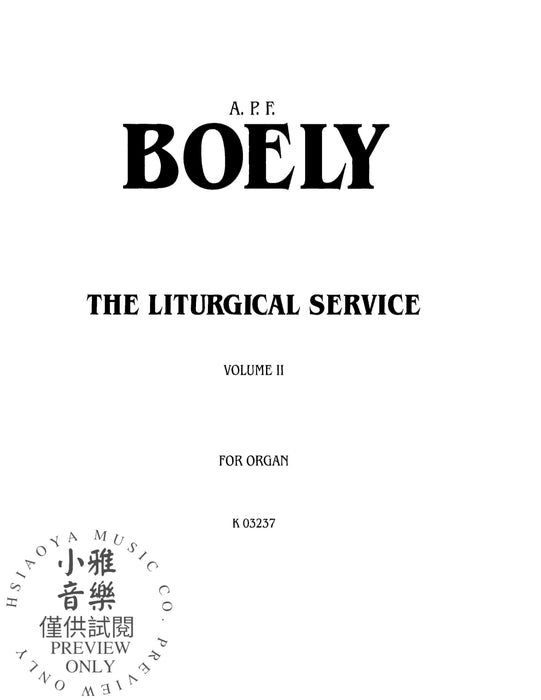 Liturgical Service, Volume II | 小雅音樂 Hsiaoya Music