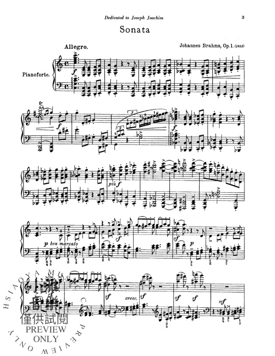 Piano Works, Volume I (Opus 1 to Opus 24) 布拉姆斯 鋼琴 作品 | 小雅音樂 Hsiaoya Music