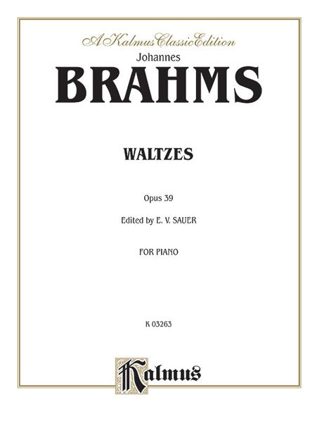 Waltzes, Opus 39 布拉姆斯 圓舞曲 作品 | 小雅音樂 Hsiaoya Music