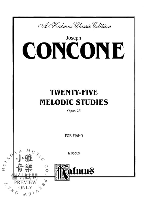 Twenty-Five Melodious Studies, Opus 24 作品 | 小雅音樂 Hsiaoya Music