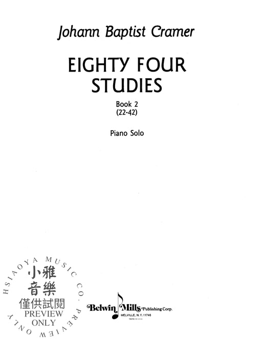 Eighty-four Studies, Volume II 克拉莫 | 小雅音樂 Hsiaoya Music