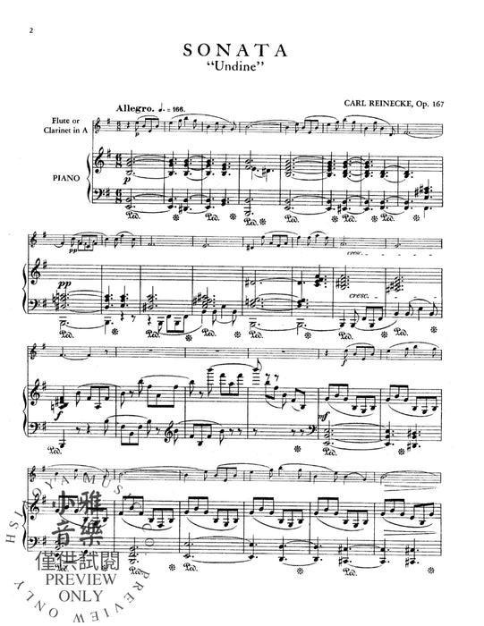Sonata for Clarinet and Piano, Opus 167 萊內克 奏鳴曲 豎笛 鋼琴 作品 | 小雅音樂 Hsiaoya Music