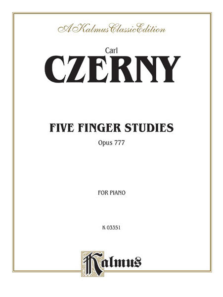 Five Finger Studies, Opus 777 徹爾尼 作品 | 小雅音樂 Hsiaoya Music