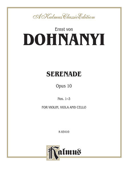 Serenade, Opus 10 小夜曲 作品 | 小雅音樂 Hsiaoya Music