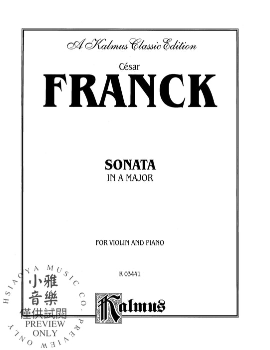 Sonata in A Major 法朗克賽札爾 奏鳴曲 | 小雅音樂 Hsiaoya Music