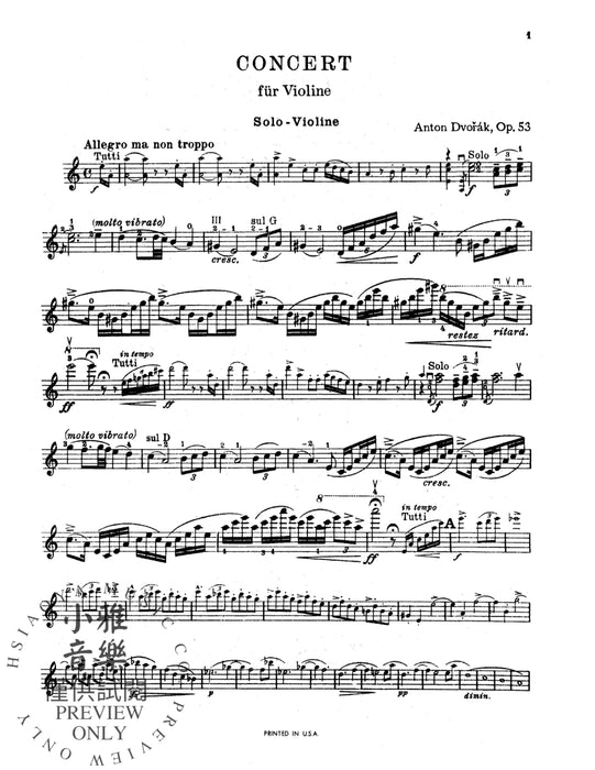 Concerto in A Minor, Opus 53 德弗札克 協奏曲 作品 | 小雅音樂 Hsiaoya Music