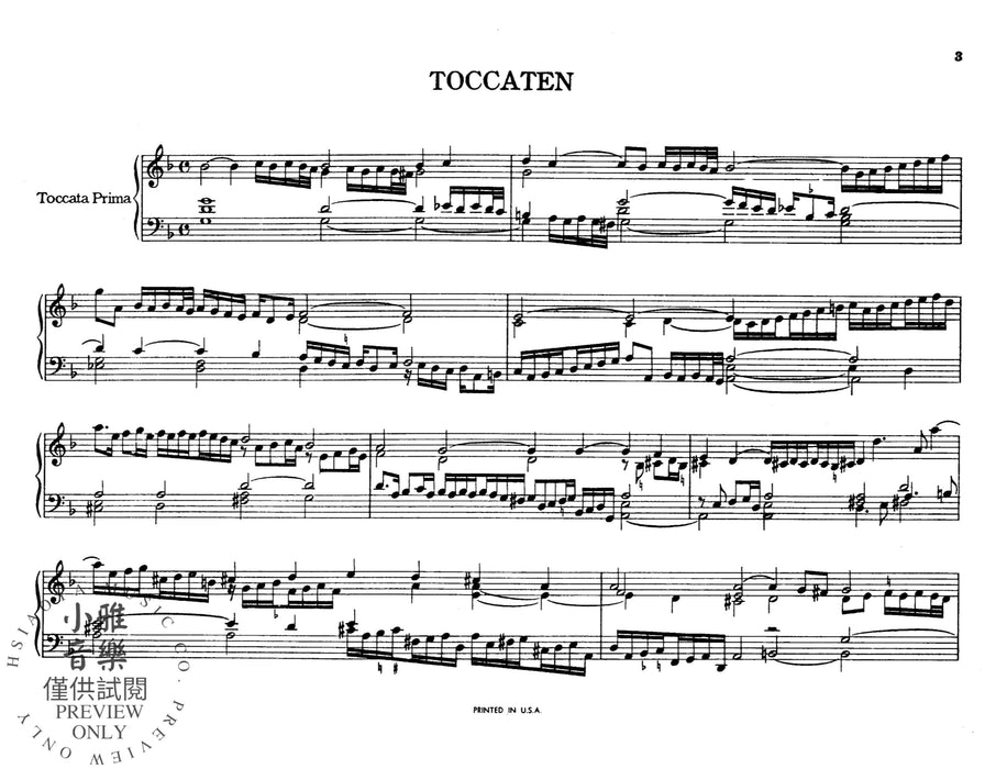 The First Book of Toccatas and Partitas, Volume I For Organ or Cembalo 弗雷斯科巴第 觸技曲 組曲 管風琴 | 小雅音樂 Hsiaoya Music