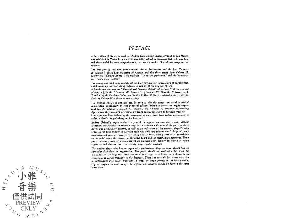 Organ Works, Volume V 管風琴 | 小雅音樂 Hsiaoya Music