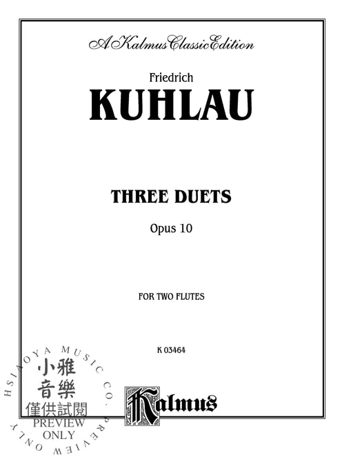 Three Duets for Two Flutes, Opus 10 二重奏 長笛 作品 | 小雅音樂 Hsiaoya Music