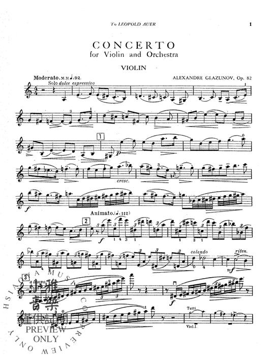 Concerto in A Minor, Opus 82 葛拉祖諾夫 協奏曲 作品 | 小雅音樂 Hsiaoya Music