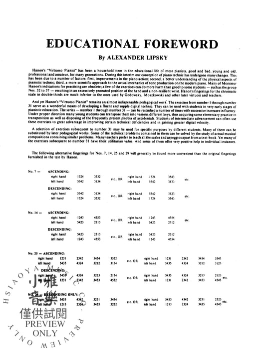The Virtuoso Pianist, Volume III Sixty Exercises for Piano 練習曲 鋼琴 | 小雅音樂 Hsiaoya Music