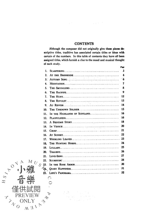 Twenty-Six Studies, Opus 47 黑勒史提芬 作品 | 小雅音樂 Hsiaoya Music