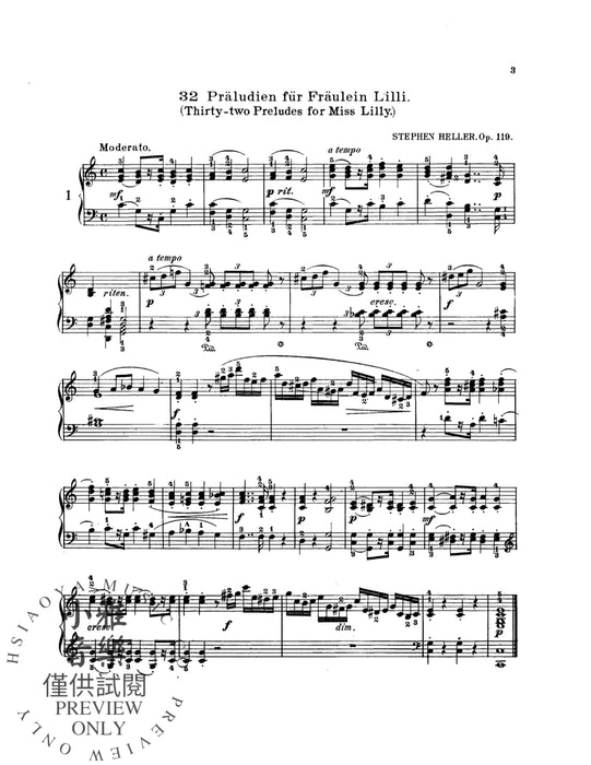 Thirty-Two Preludes, Opus 119 黑勒史提芬 前奏曲 作品 | 小雅音樂 Hsiaoya Music
