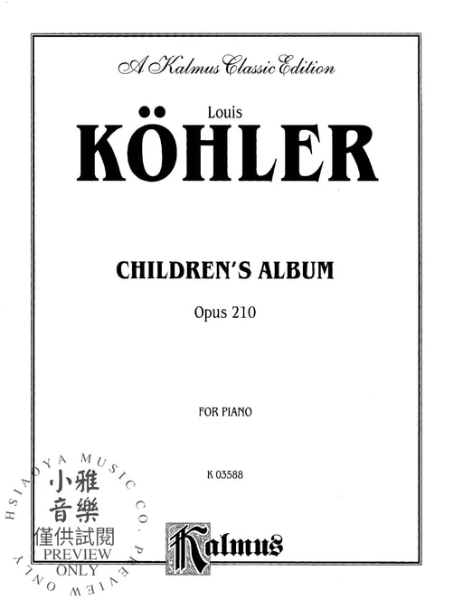 Children's Album, Opus 210 作品 | 小雅音樂 Hsiaoya Music