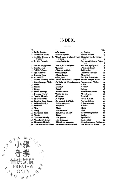 Children's Album, Opus 210 作品 | 小雅音樂 Hsiaoya Music