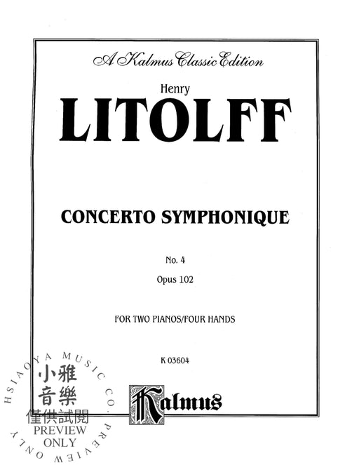 Concerto Symphonique, Opus 102 協奏曲 作品 | 小雅音樂 Hsiaoya Music