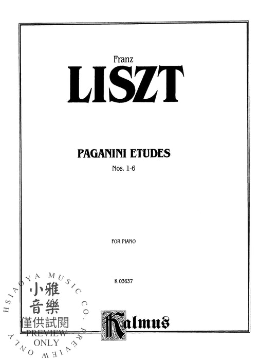 Paganini Etudes Nos. 1--6 李斯特 練習曲 | 小雅音樂 Hsiaoya Music