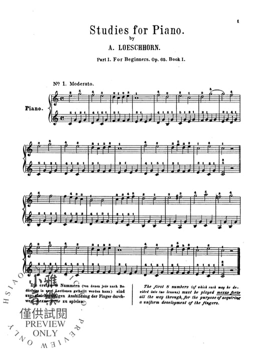 Twenty Melodious Studies, Opus 65 作品 | 小雅音樂 Hsiaoya Music