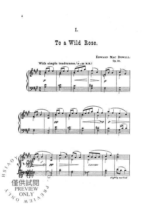 Woodland Sketches, Opus 51 麥克道爾 作品 | 小雅音樂 Hsiaoya Music